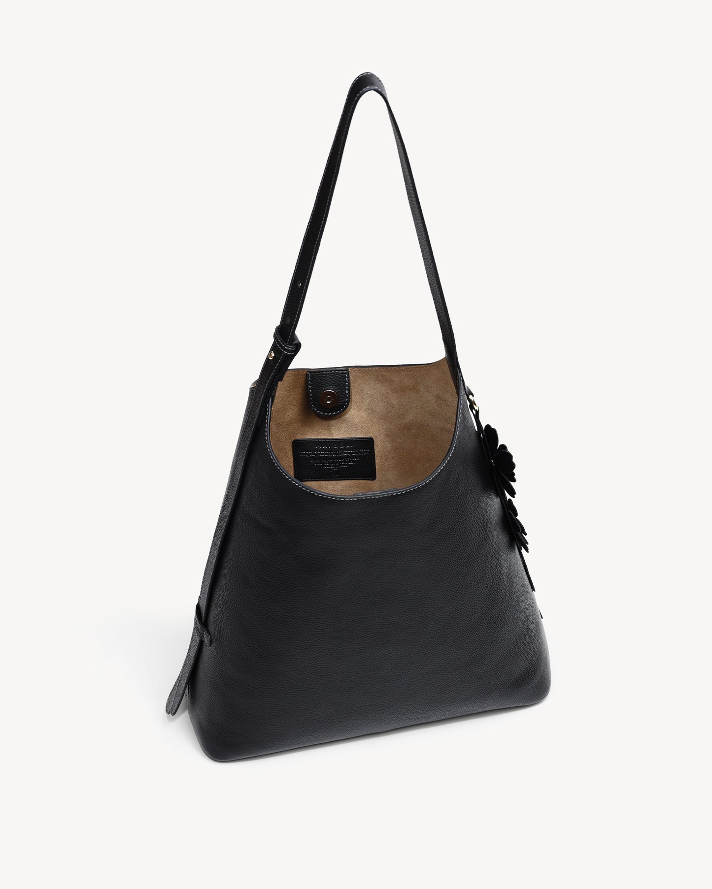 Daphne Bucket Tote Bag (Large) - Black (Fits 13” Laptop)