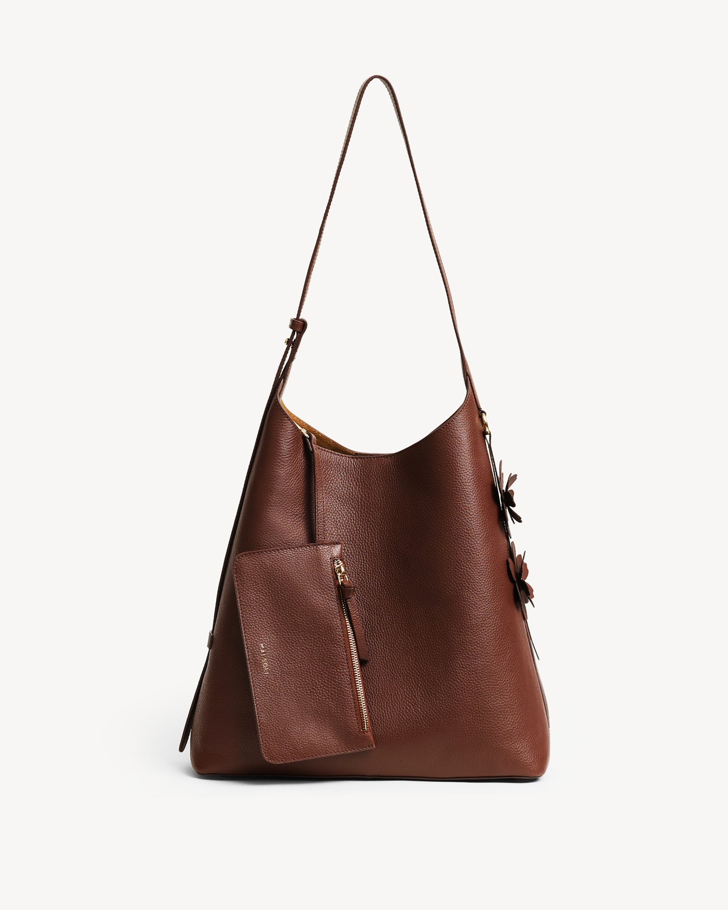 Daphne Large Bucket Tote - Brown