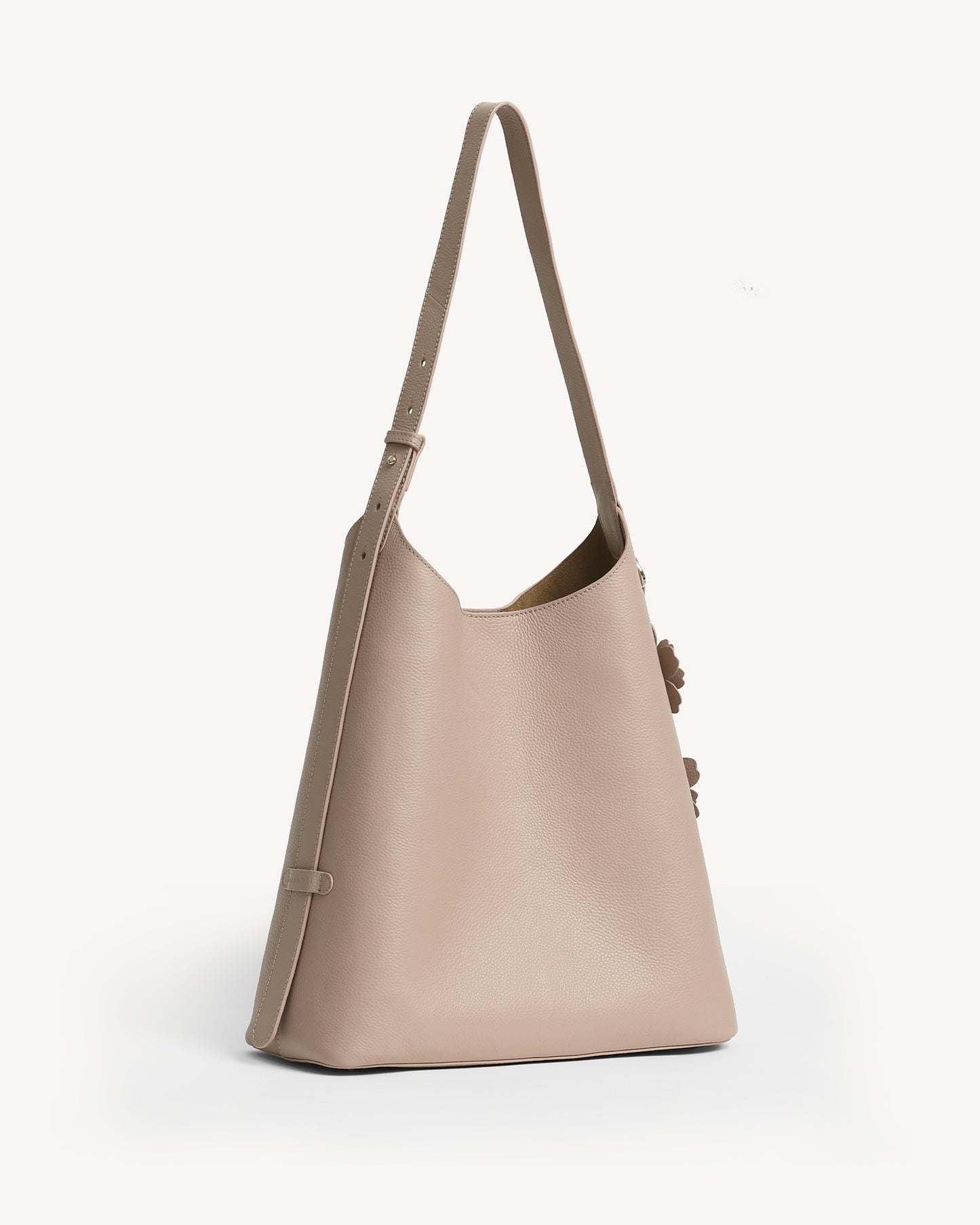 Daphne Large Bucket Tote -Nude