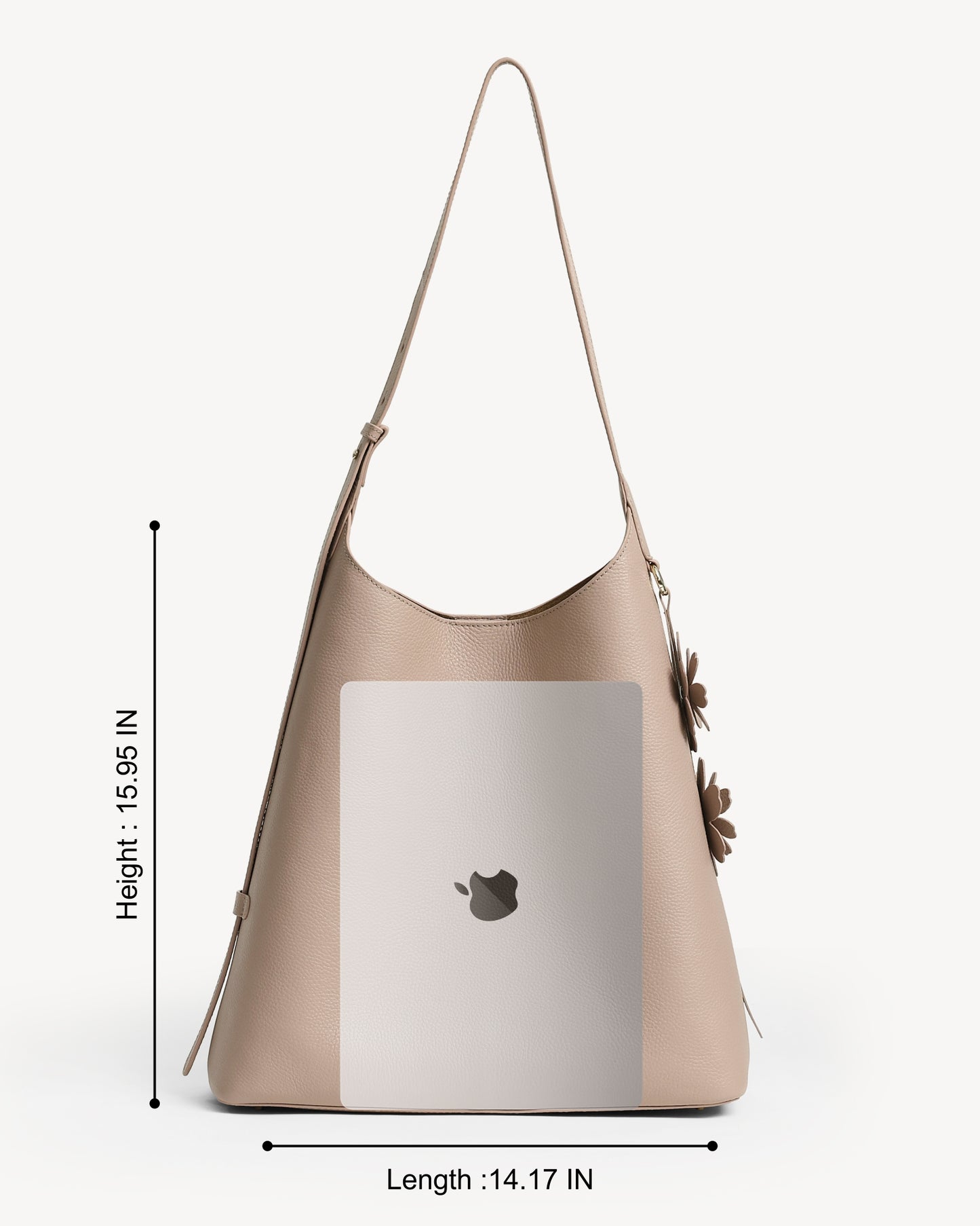 Daphne Large Bucket Tote -Nude