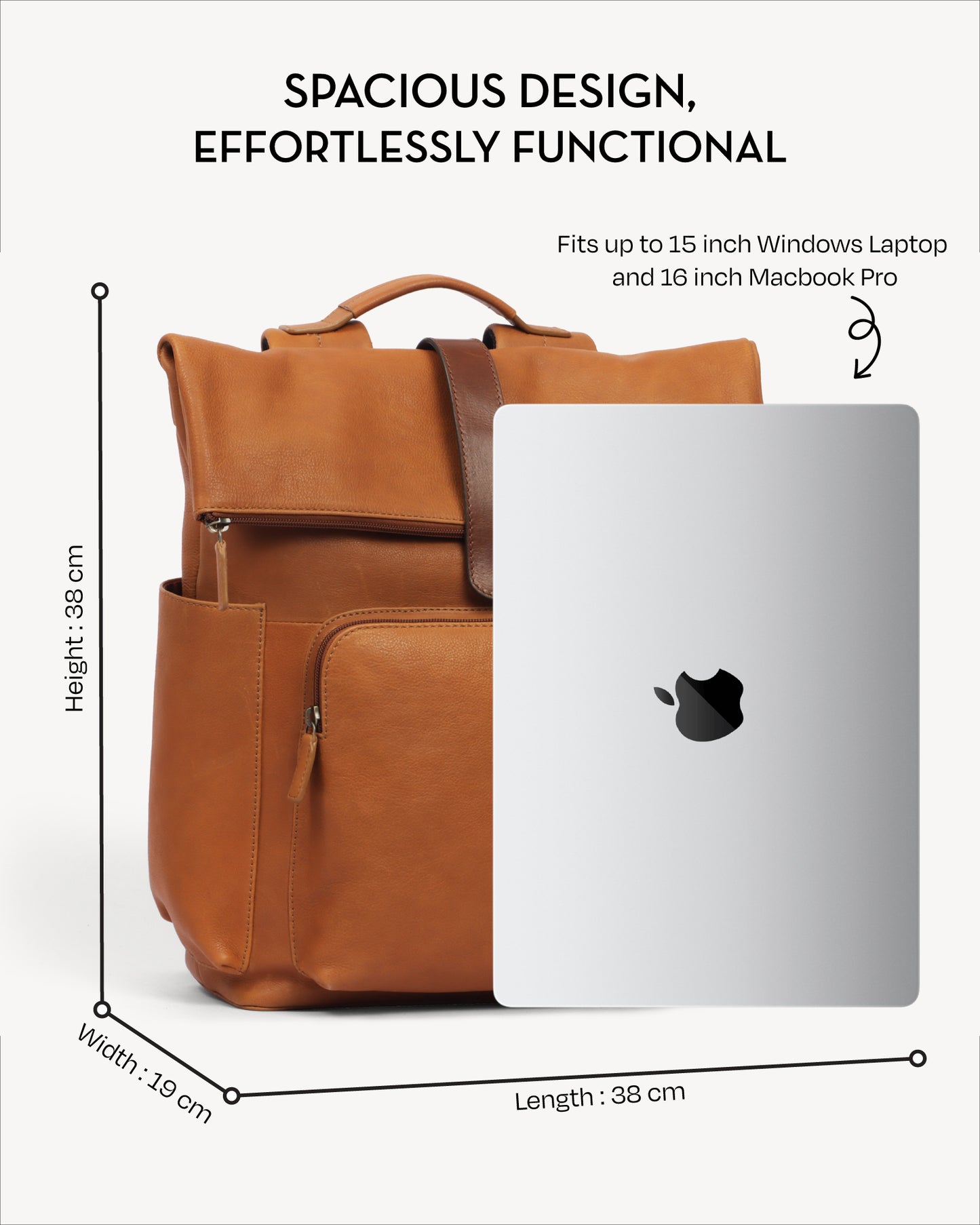 Stockholm Backpack - Vintage Caramel