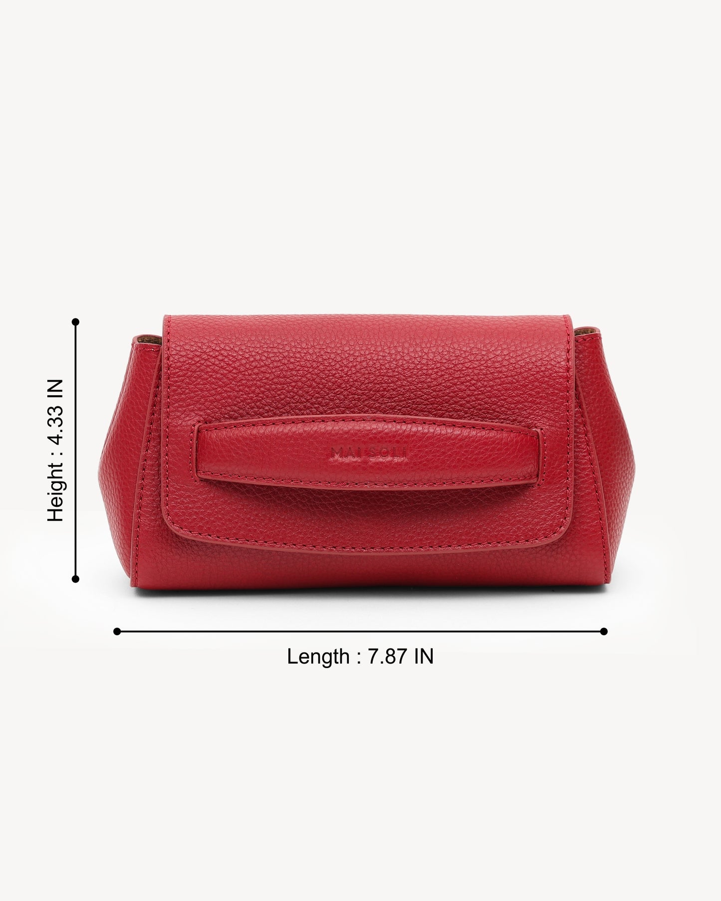 Phoebe Clutch - Scarlet Red