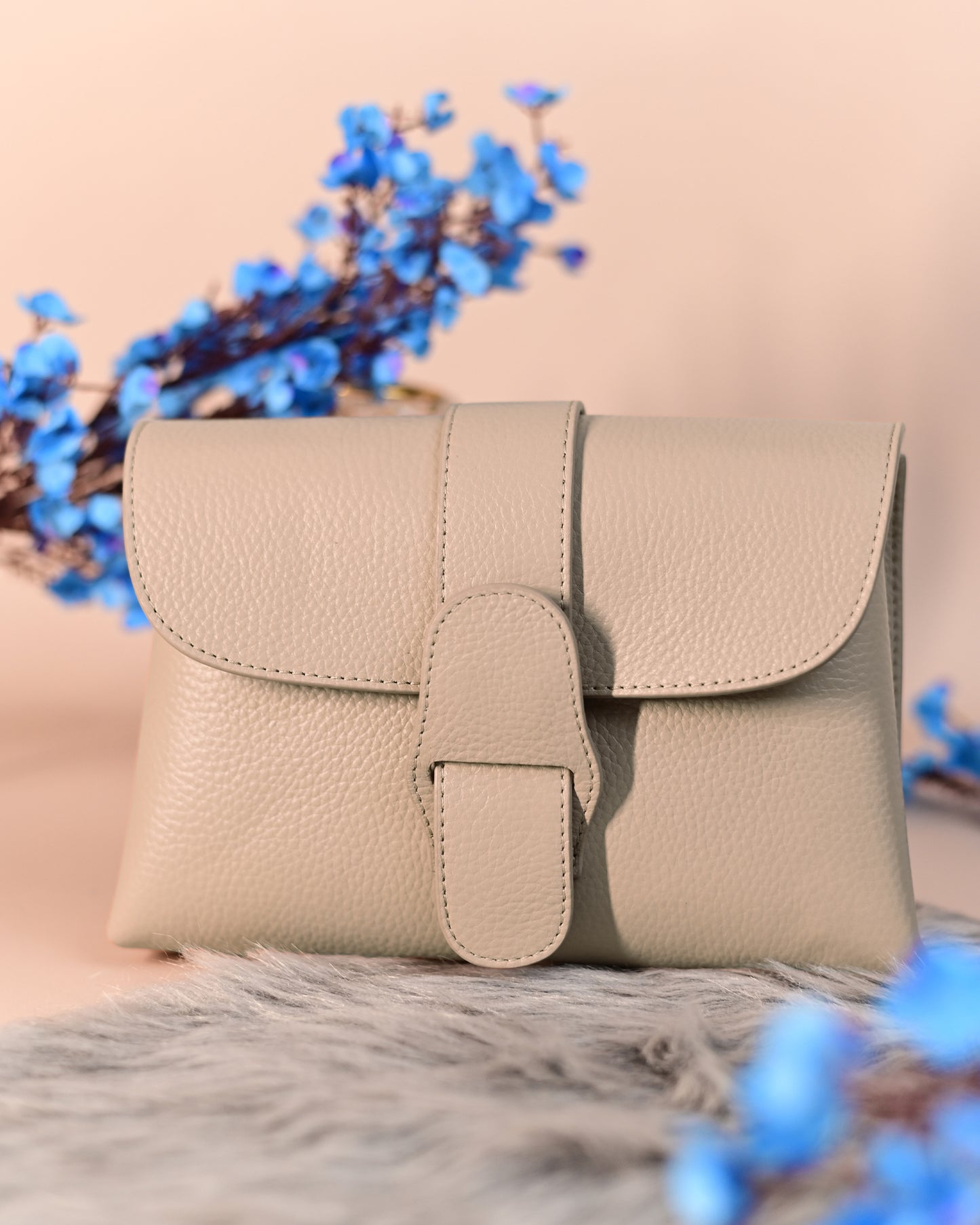 Claire Mini Envelope Clutch - Nude