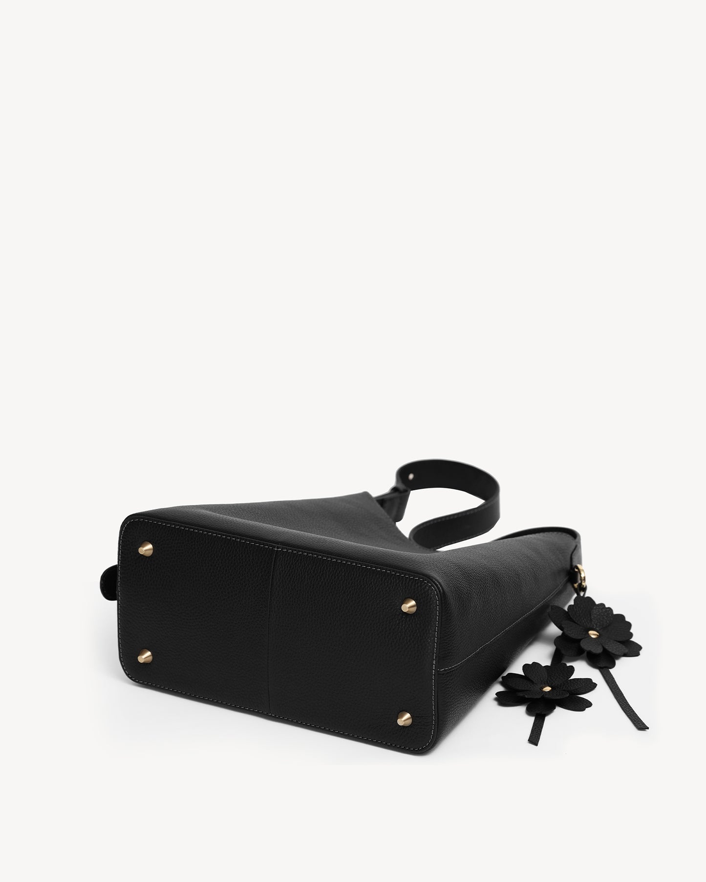 Daphne Bucket Tote Bag (Small) - Black