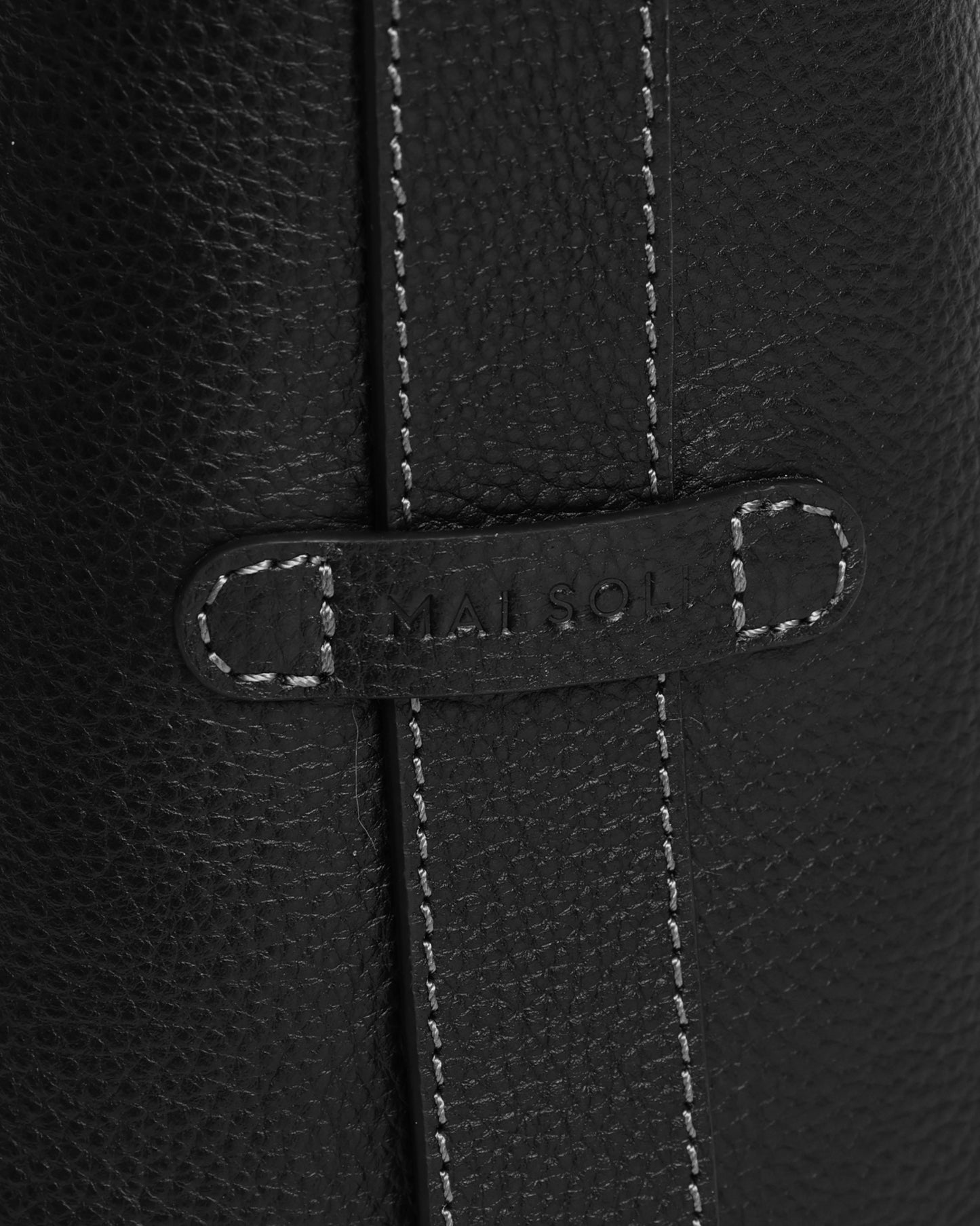 Daphne Bucket Tote Bag (Small) - Black