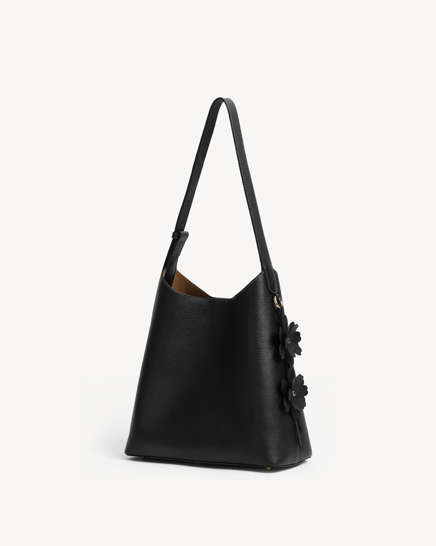 Daphne Bucket Tote Bag (Small) - Black