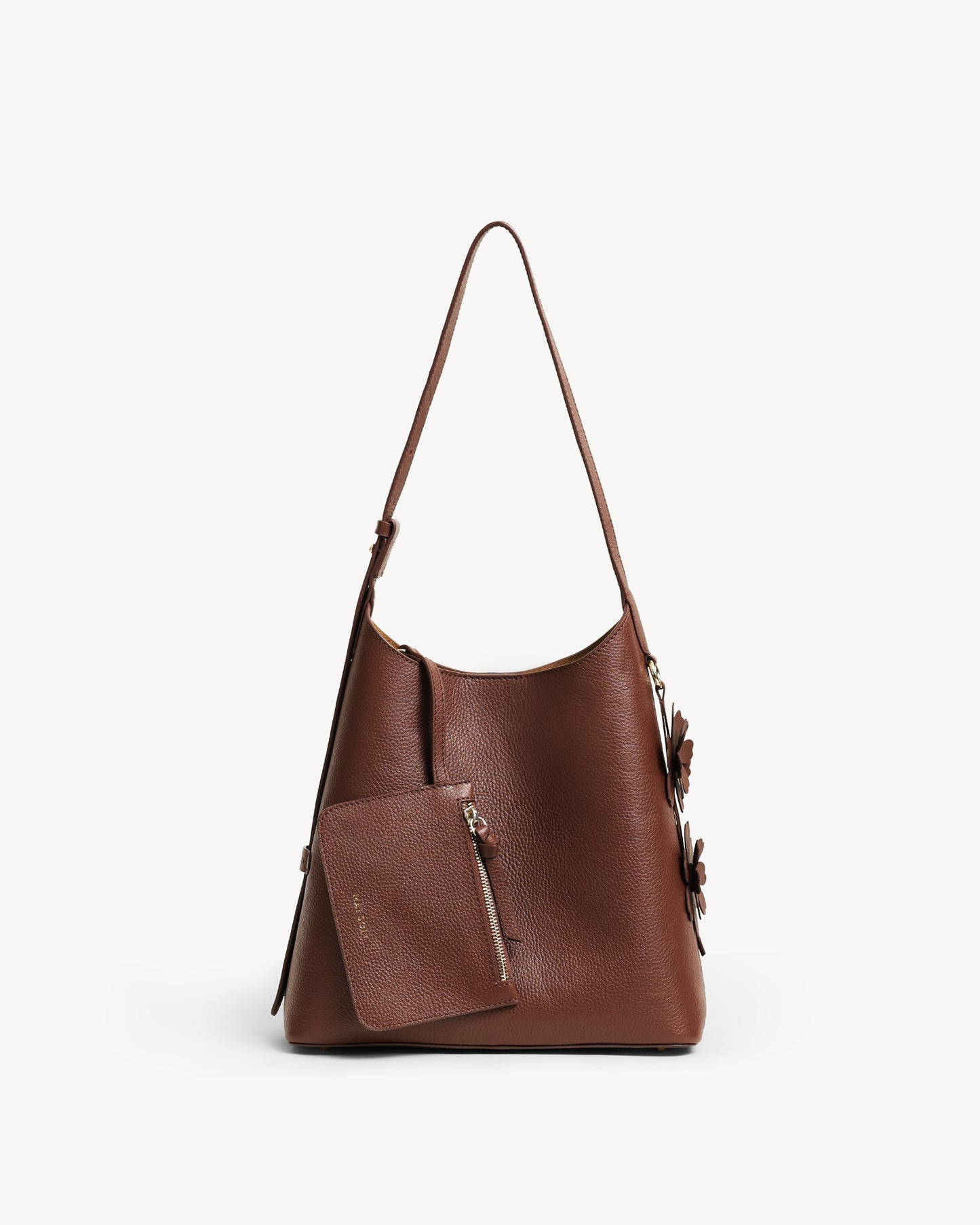 Daphne Bucket Tote Bag (Small) - Brown