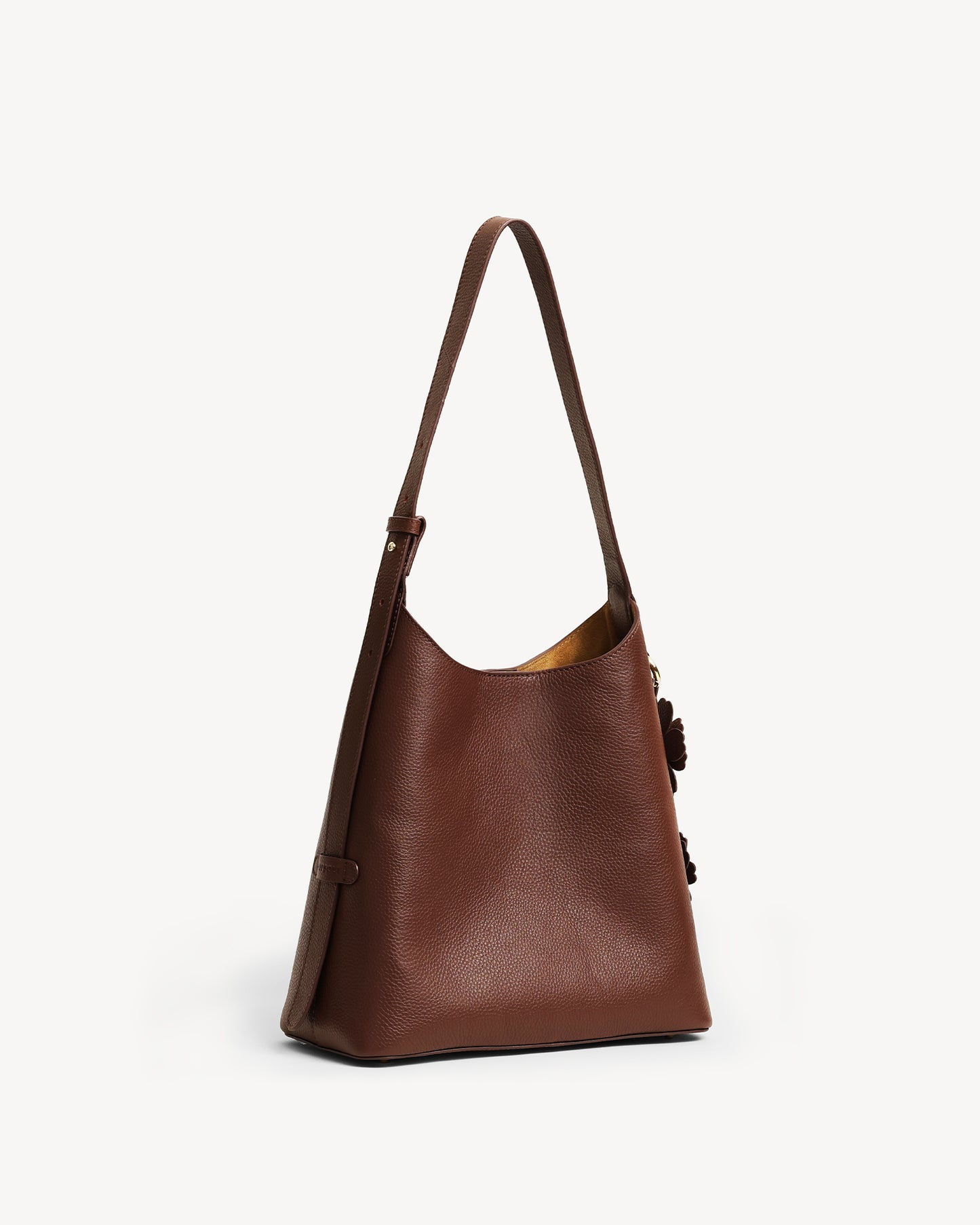 Daphne Bucket Tote Bag (Small) - Brown
