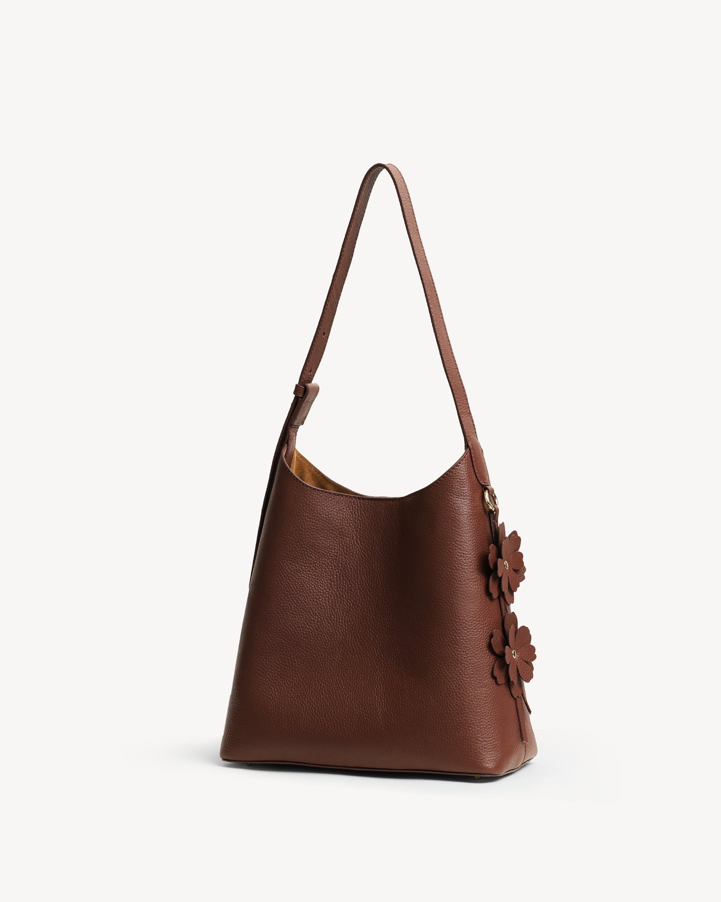 Daphne Bucket Tote Bag (Small) - Brown