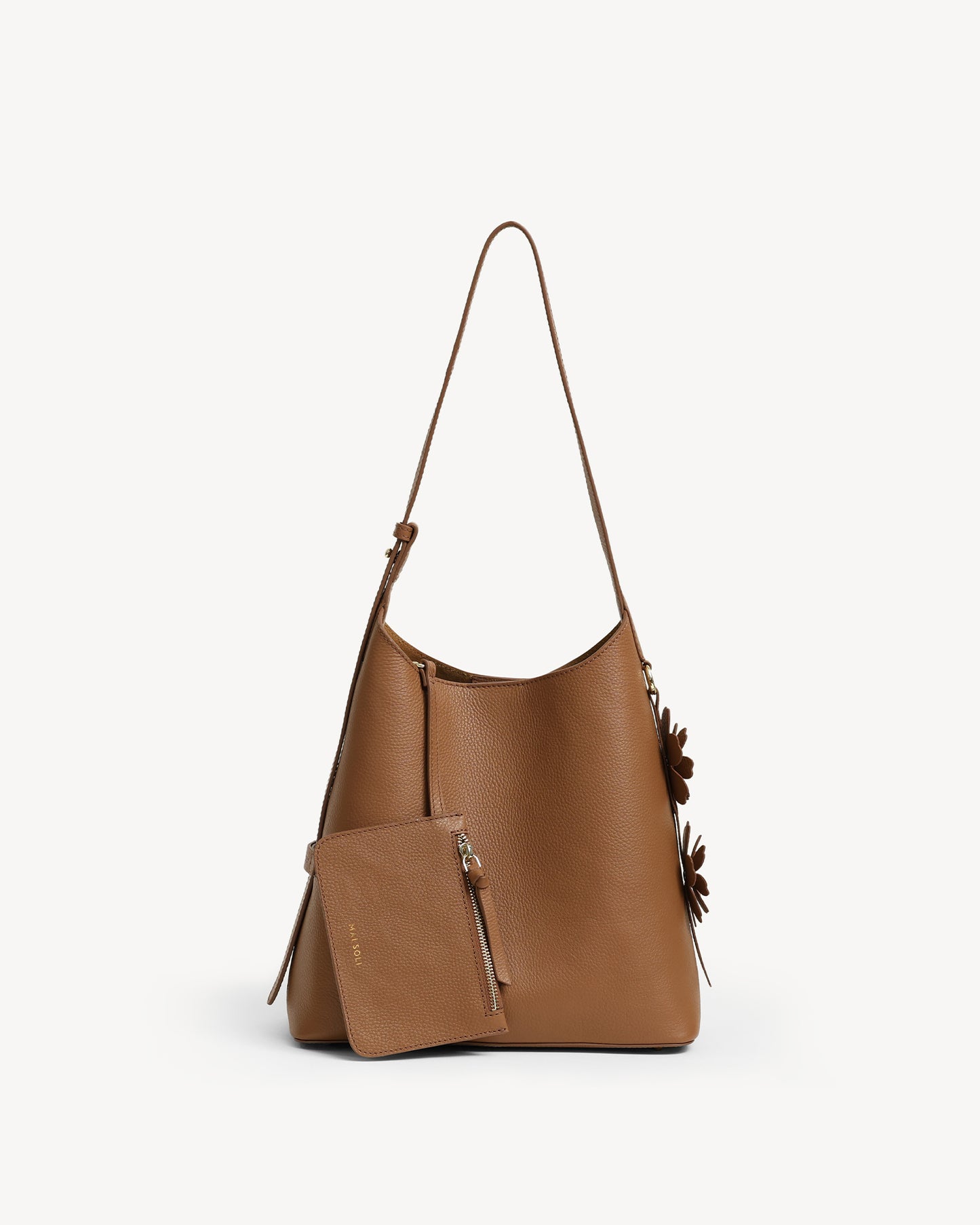 Daphne Bucket Tote Bag (Small) - Tobacco