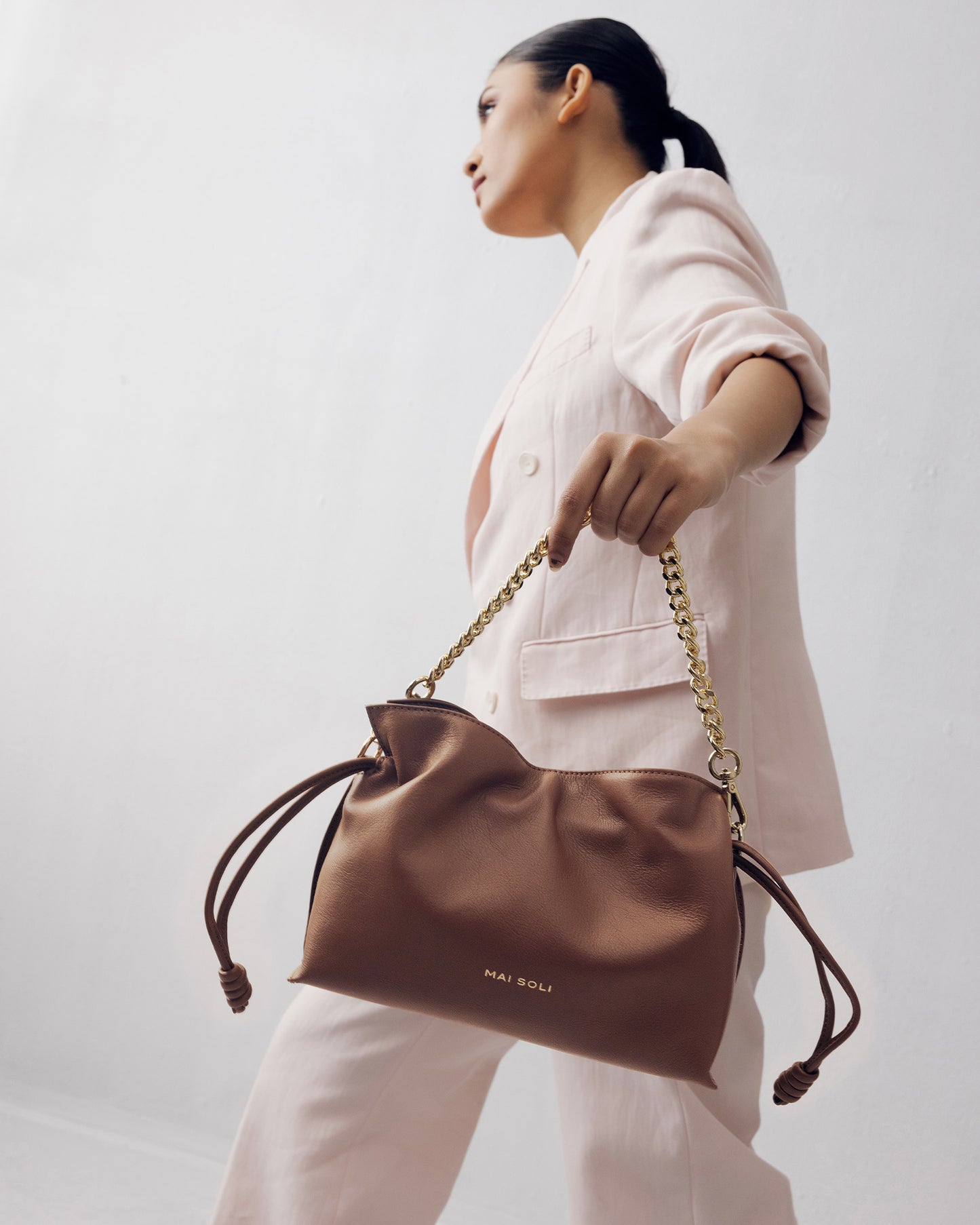 Ariel Bucket Bag - Hazelnut