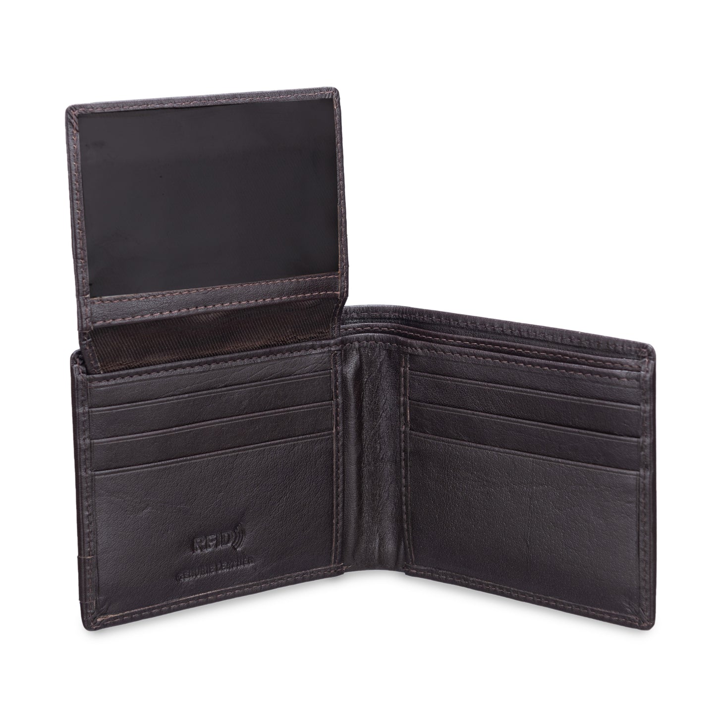 Ranch Bi-fold Leather Men's Wallet & Classy Gift Box -Soft Brown