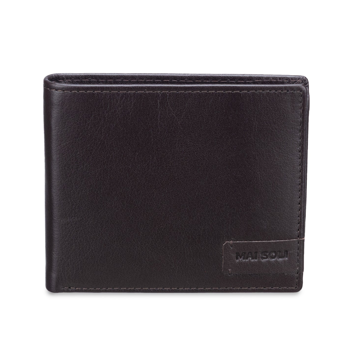 Ranch Bi-fold Leather Men's Wallet & Classy Gift Box -Soft Brown