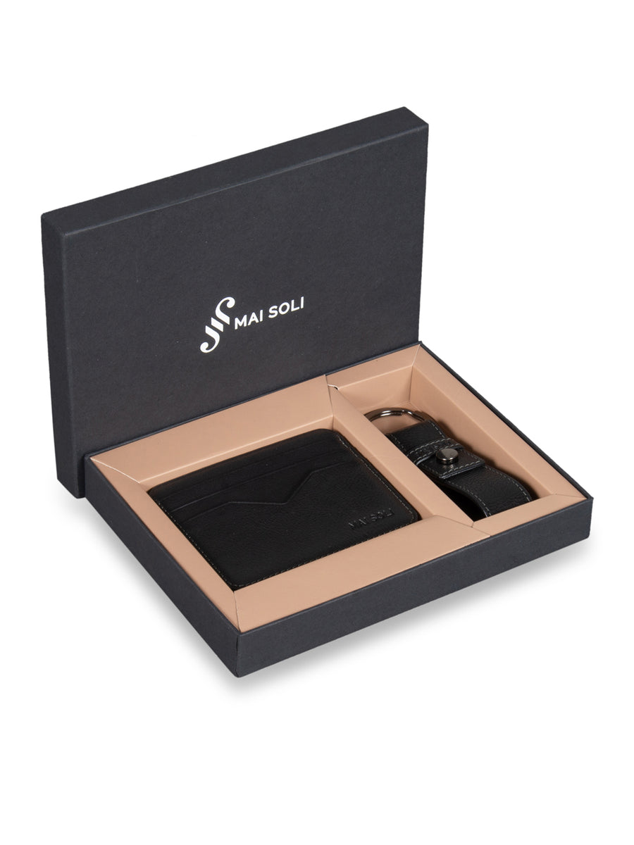 Neo Bi-Fold Wallet + Card Holder Gift Set - Black / Yellow – Mai Soli