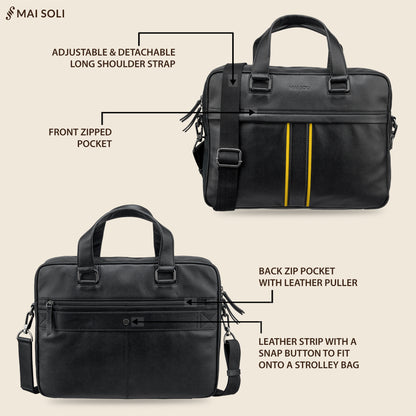 Boston Laptop Bag - Black