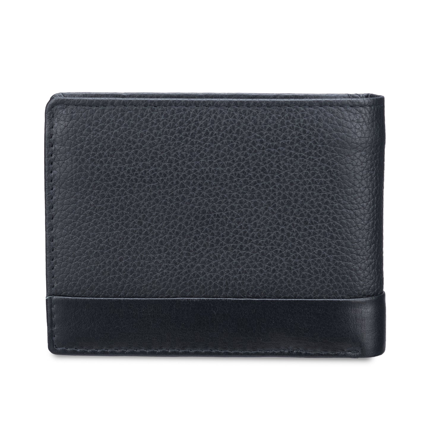 Pilot Bi-fold Genuine Leather Men's Wallet with Removable Credit Card Holder, Classy Gift Box & 4 Credit Card Holder- Black