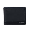 Pilot Money Clip Bi-fold Genuine Leather Men's Wallet with Classy Gift Box- Black