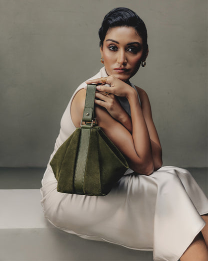 Crescendo Handbag   –  Olive