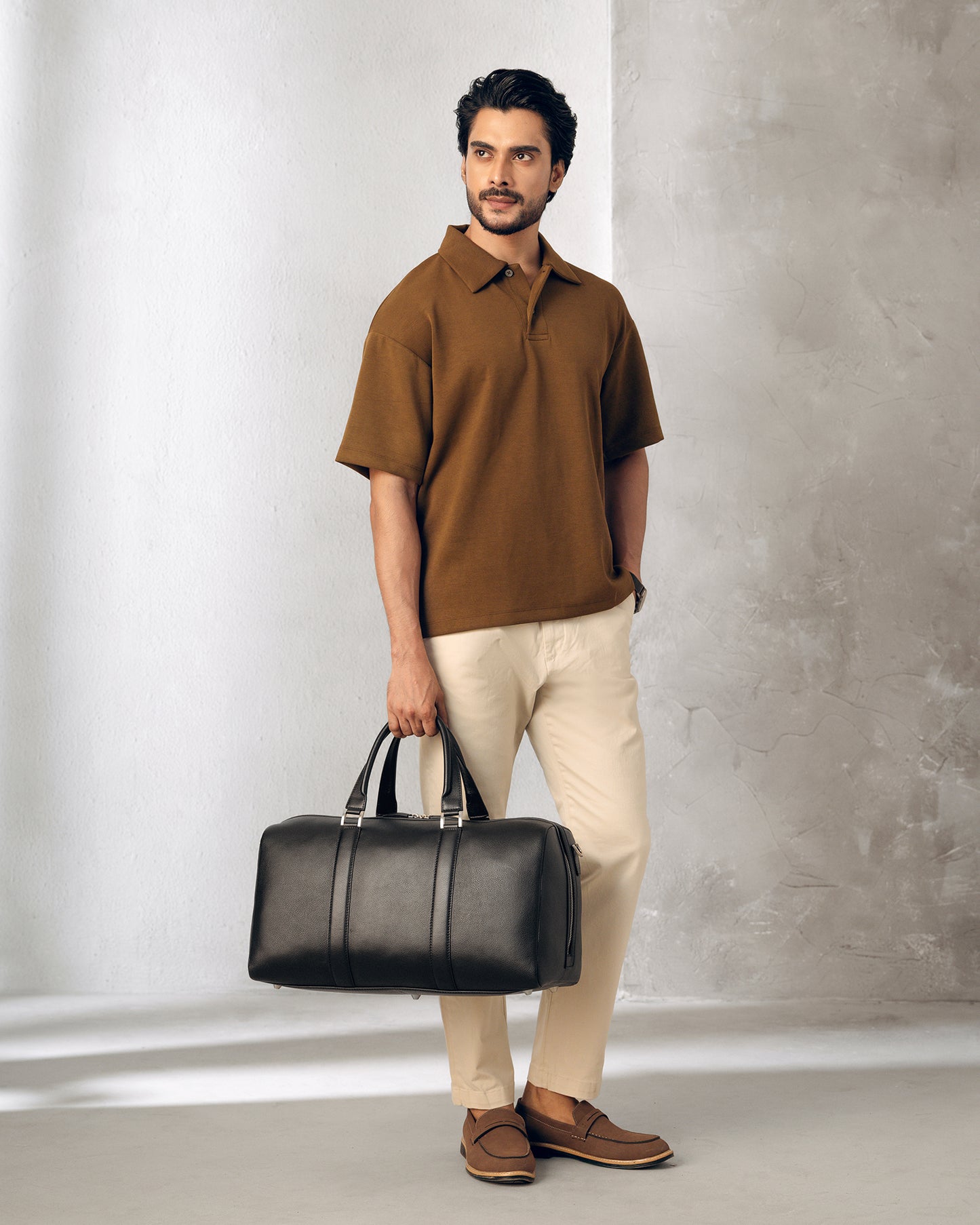 ⁠Monograph Duffel Bag - Black