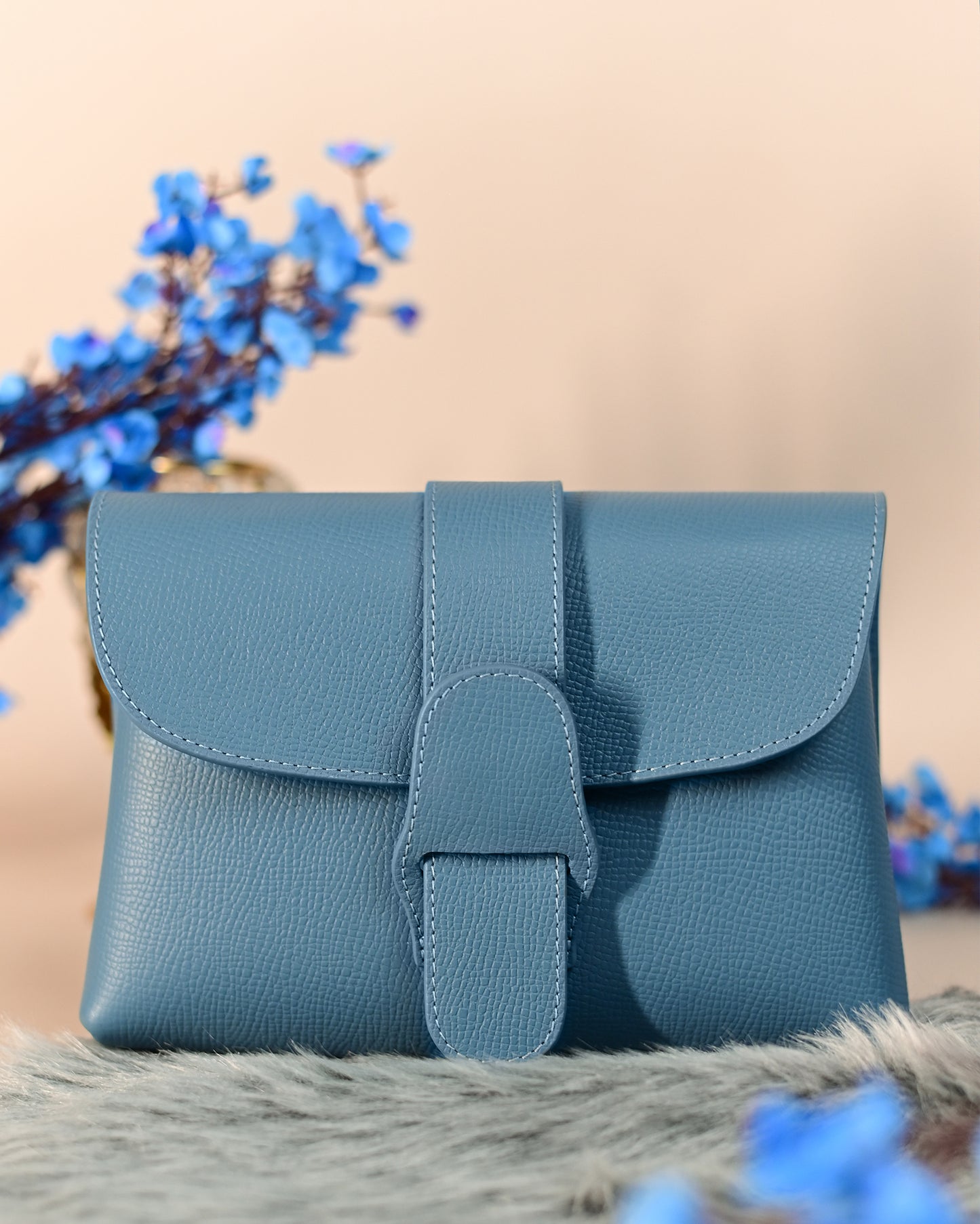 Claire Mini Envelope Clutch - Sky Blue