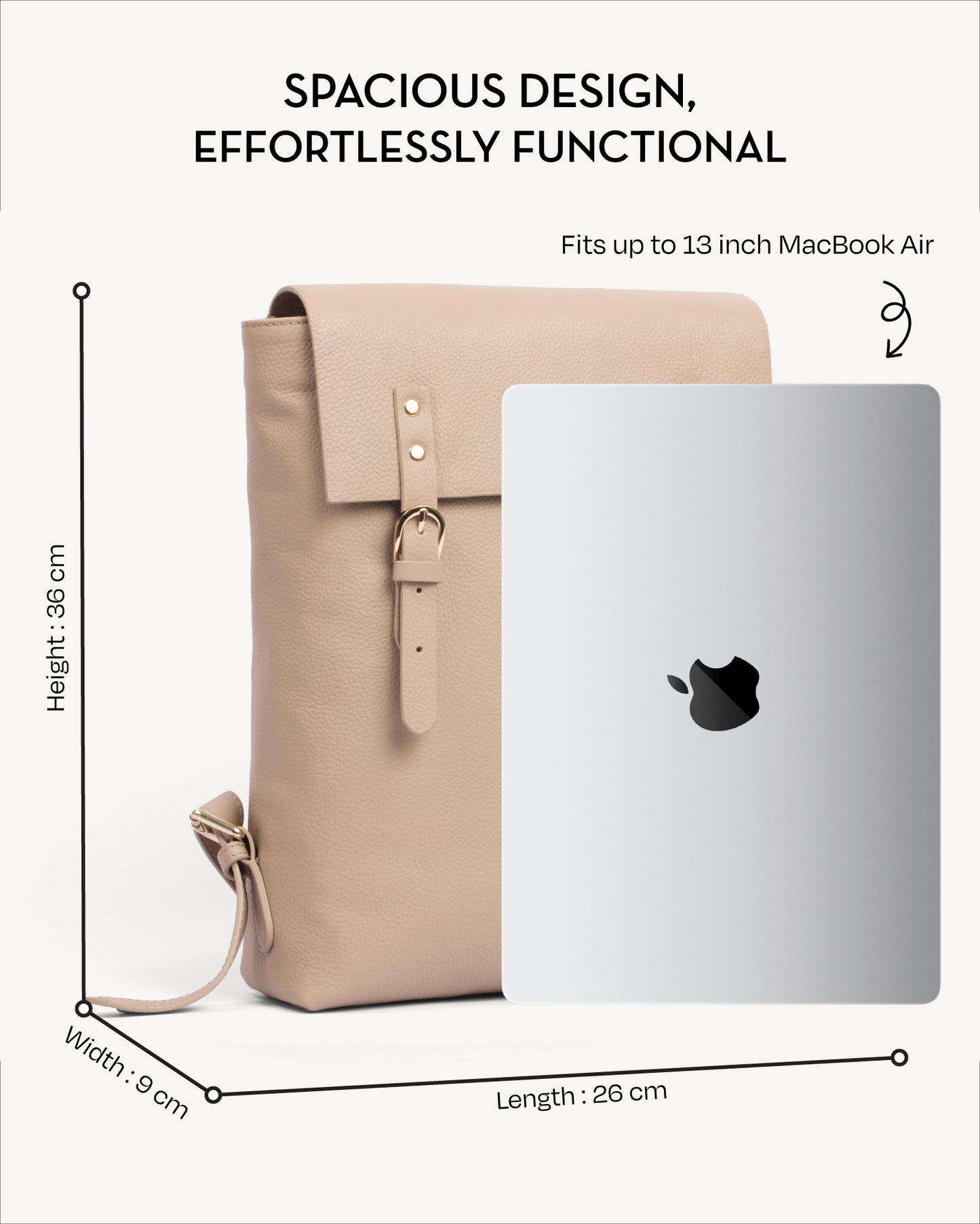 Sofia Backpack - Nude