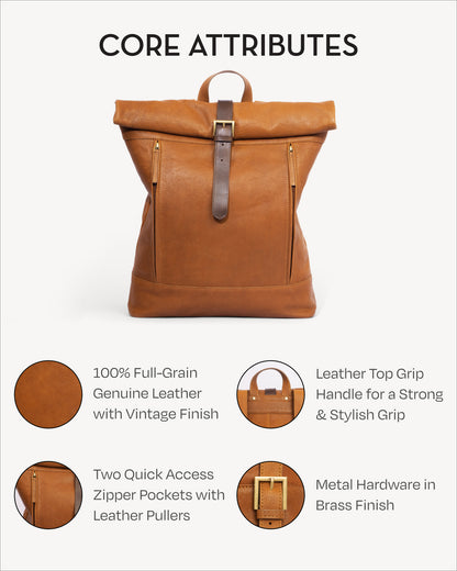 Oslo Backpack - Vintage Caramel
