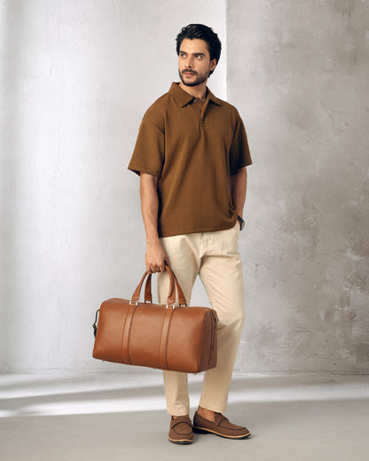 ⁠Monograph Duffel Bag - Camel