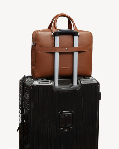 Monograph Briefcase 16" - Camel