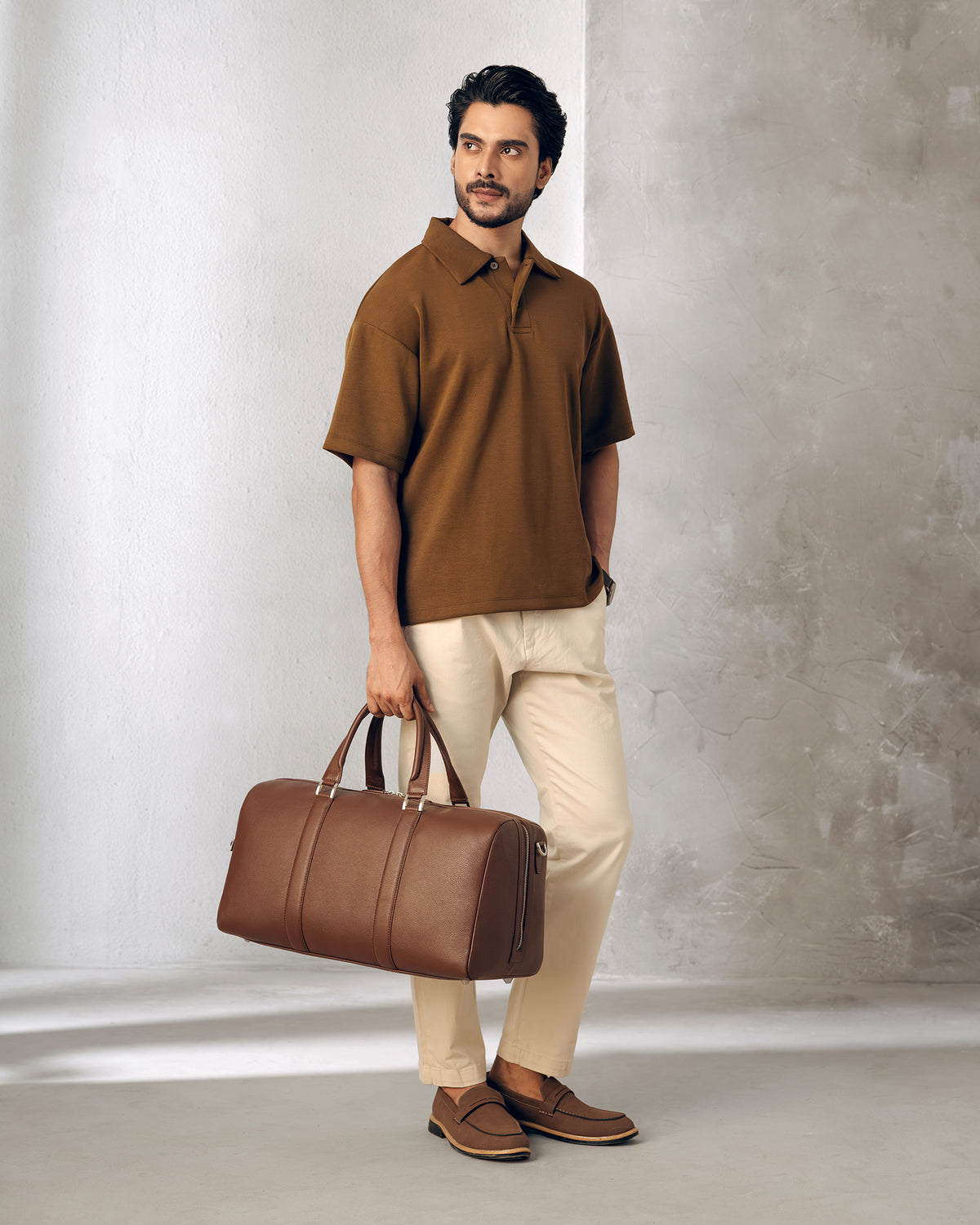⁠Monograph Duffel Bag - Walnut Brown