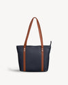 Luna Tote Bag - Navy / Tan