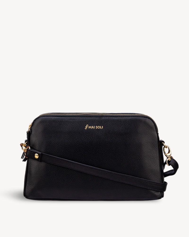 Emma Crossbody Medium Sling Bag - Black