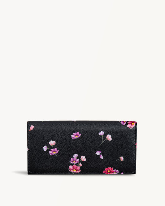 Cosmos Flap Wallet - Black