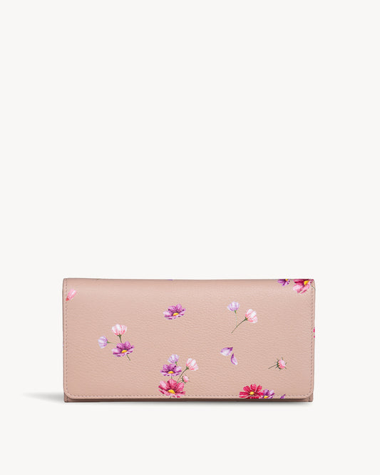 Cosmos Flap Wallet - Nude Pink