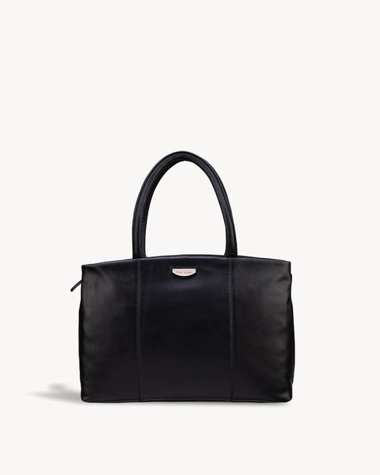 Roma Square Tote Bag - Black