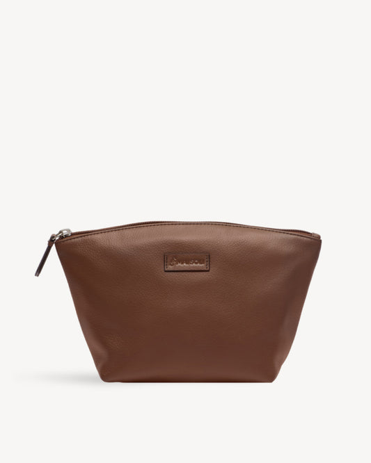 Paris Large Carry-all Pouch - Cognac Brown