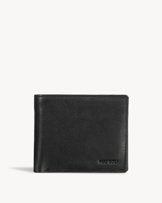 Vintage Bi-fold Wallet - Black