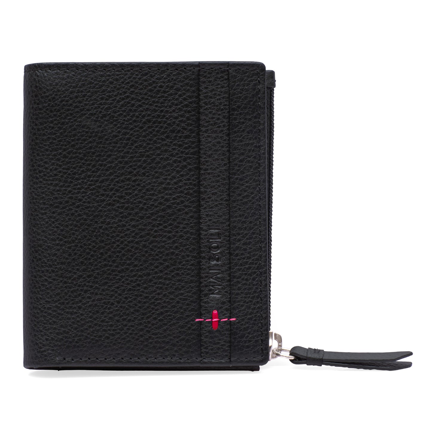 Neo Zip Wallet + Key Ring Gift Set - Black / Red