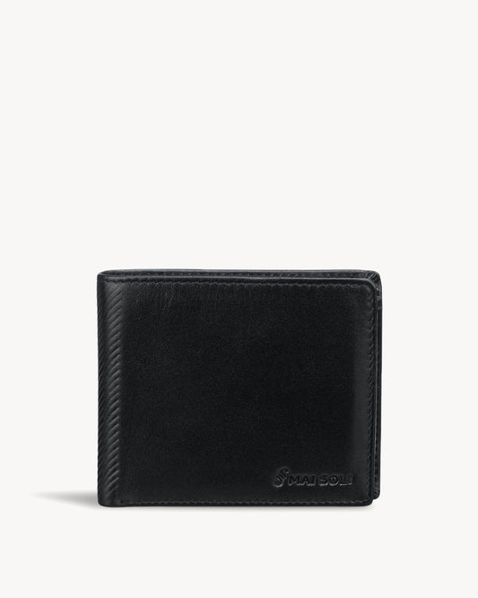 Elegance Slim Bi-fold Wallet 2 - Black