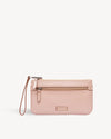 Virginia Large Slim Wristlet Pouch - Nude Pink