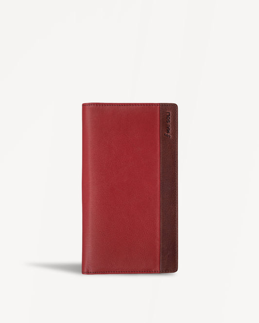 Antique Carry All Travel Wallet- Red