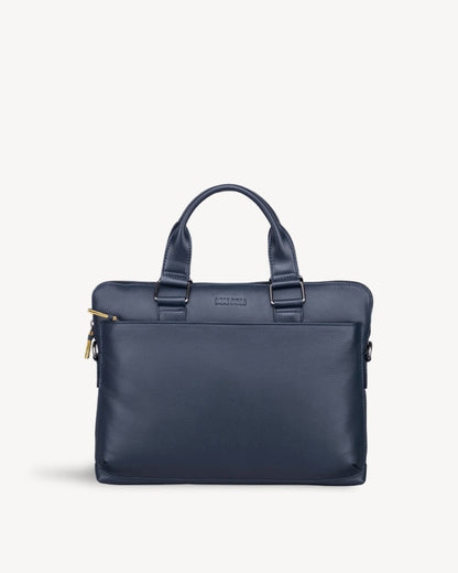 Cooper Slim Laptop Bag - Navy Blue