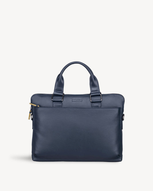 Cooper Slim Laptop Bag - Navy Blue