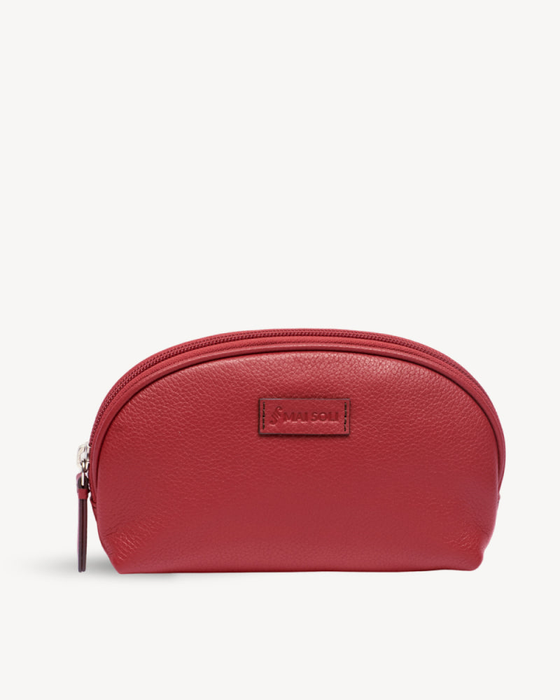 Dome Large Cosmetic Case - Red