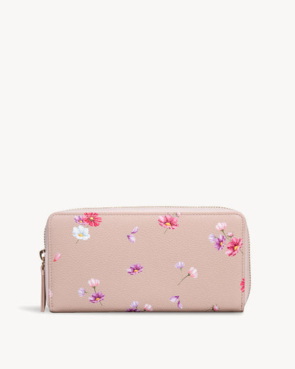 Cosmos Zip-around Wallet - Nude Pink