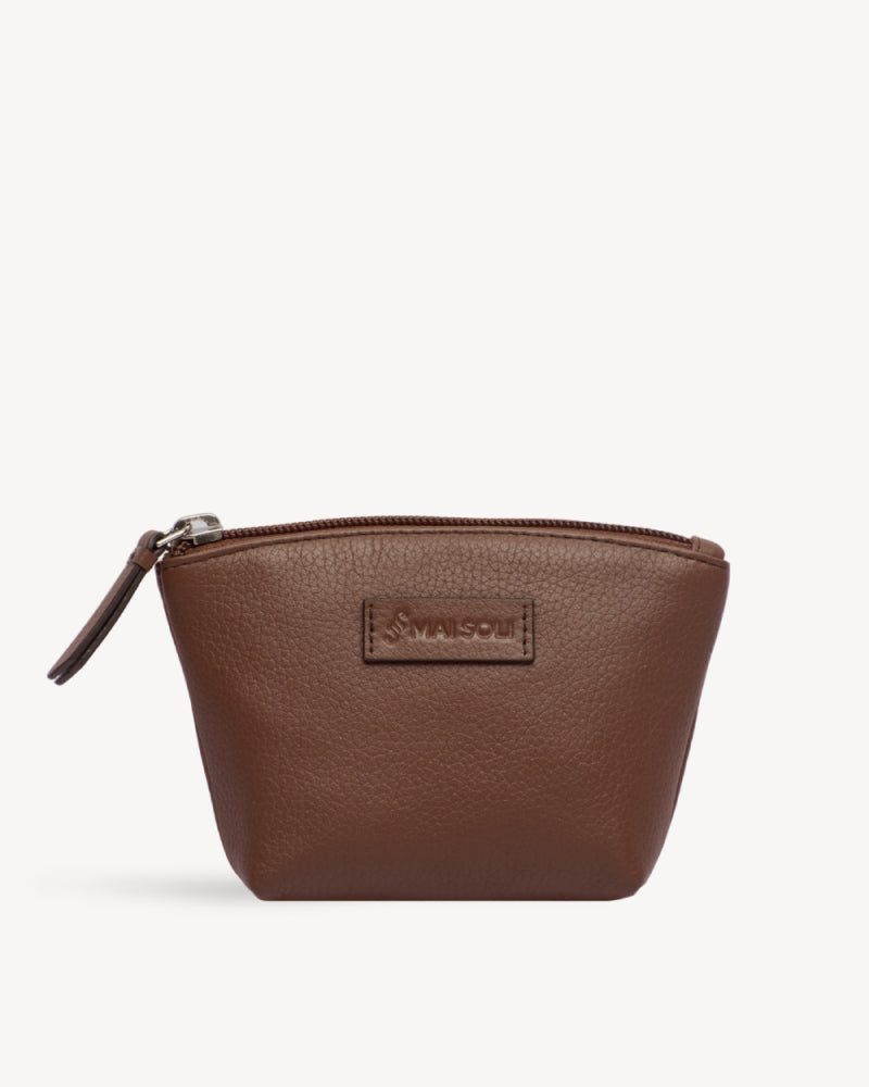 Paris Small Essential Pouch - Cognac Brown