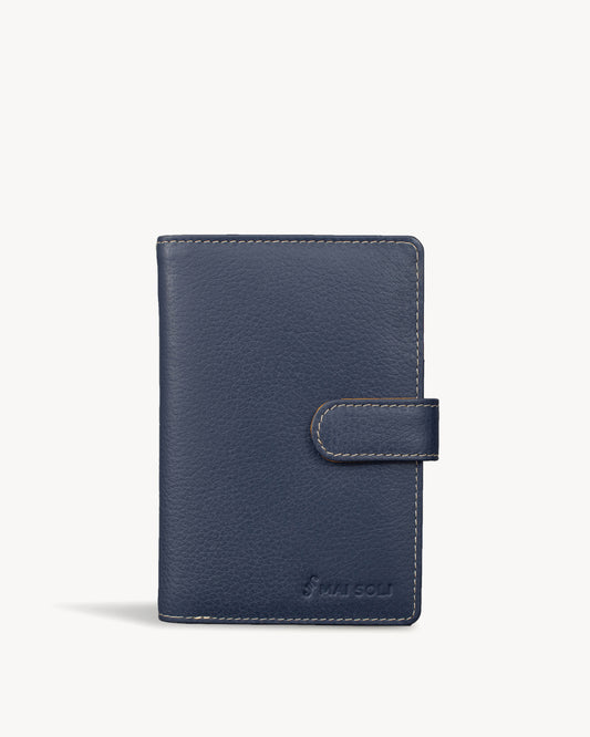 Rainbow Wallet with Loop Closure - Navy Blue