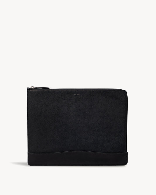 Metro - Slim Laptop Sleeve and Document Holder - Black