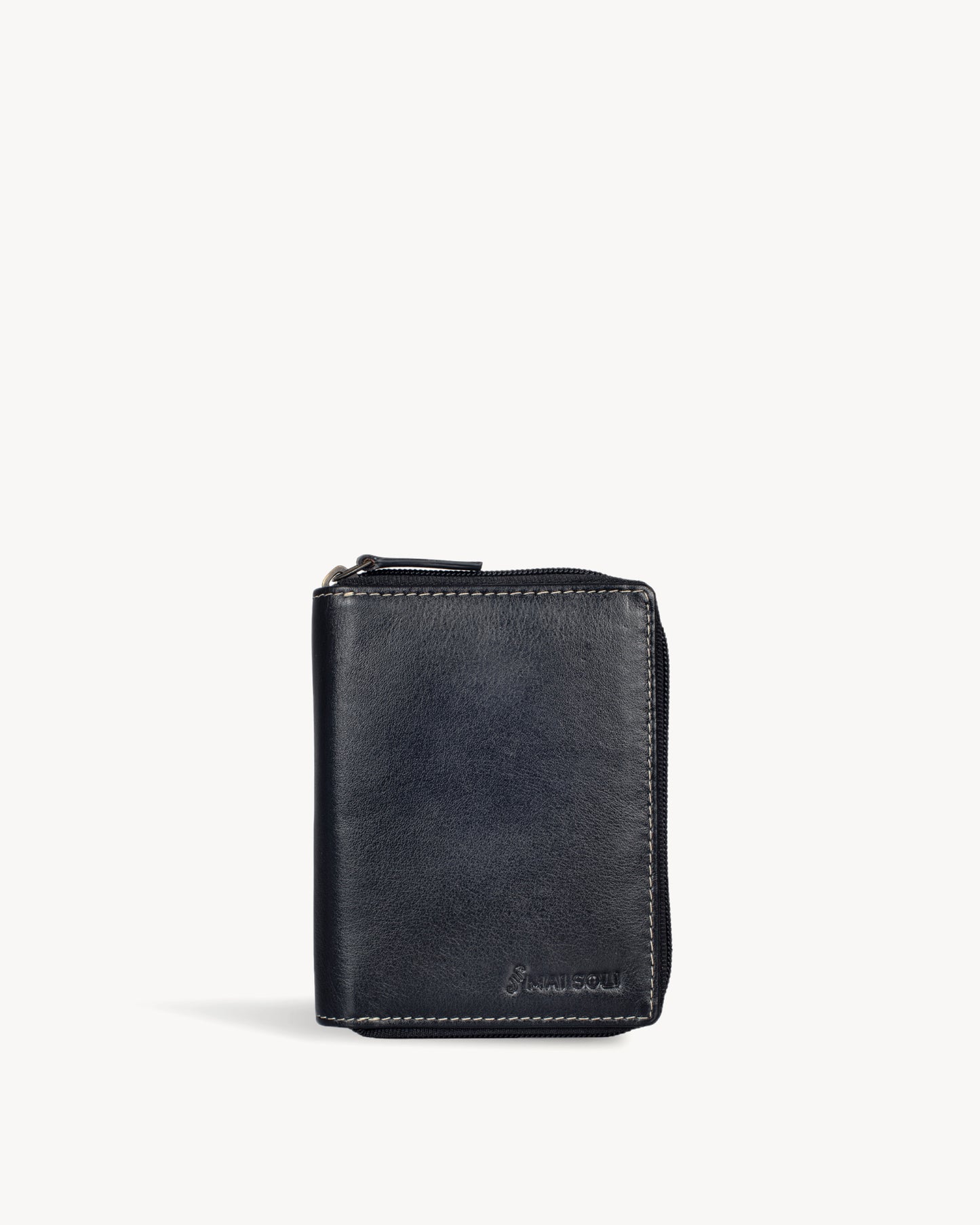 Rainbow Zip Around Wallet - Black