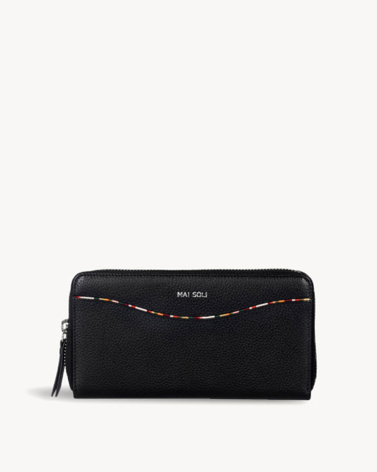 Charlotte Zip-around Wallet - Black