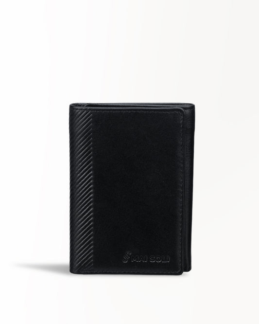 Elegance Tri-fold Wallet - Black